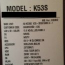 ASUS 노트북 K53S-i7 2670QM, 8GB, 750GB 이미지