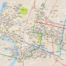 방콕 광역 한글지도 및 전지접지 지도 이미지