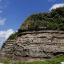 제주 수월봉 화산쇄설층 이미지