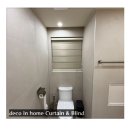 사무실 2층 화장실 | 사무실·화장실까지 완벽하게 김해 함일셀레나 고급 콤비 블라인드 시공 | 데코인홈 커튼 블라인드