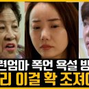 조혜련 동생부부 엄마 폭언욕설 고부갈등 방송중단｜싸움 남동생 이미지