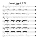 Chromatic Scale 4연음연습 이미지