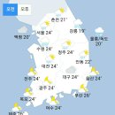 [내일 날씨] 전국 곳곳 비 `낮 24∼32도` 폭염 누그러져 (+날씨온도) 이미지