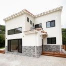 헤스티아 플렉스 | 양평 서종면 다락방 있는 36평 지중해풍 전원주택 숲속하우스 완공 사례