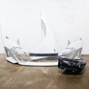 팔도자동차공업사 | BMW 5시리즈 G60 전방사고수리 라이트 범퍼 휀다 수입차중고부품 LHK카파츠