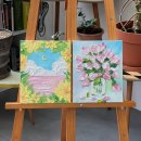 백드롭 감성 페인팅 (7월) | 🎨[용인 원데이클래스] 재잘재잘아뜰리에 | 신갈 감성 드로잉 백드롭페인팅 후기