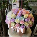 [결혼기념일 꽃배달]비누꽃바구니 사진/프로포즈 꽃바구니 /노원구 꽃배달 꽃집 퀵서비스 이미지