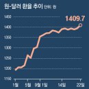 그냥 심심해서요. (17121) 환율 장중 1413원까지 치솟아 이미지