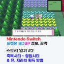 포켓몬스터 브릴리언트 다이아몬드 스토리 플레이 후기, 공략, 팁 2편 - 축복시티~영원시티 체육관 관장...