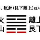 56. 화산여괘火山旅卦䷷ 초육初六 효사爻辭 이미지