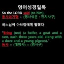 오늘의 '영어성경 쇼츠'(창 15-9강) 창세기 15장 9절(Genesis 15:9) 이미지