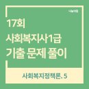 [사회복지사1급] 문제풀이 - 사회 복지 정책론 이미지