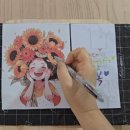 마음 품은 캘리그라피 이미지