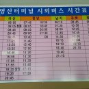 천일여객 영산정류소 | 영산터미널 시외버스 시간표 천일여객 영산정류소