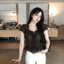 렌느 블라우스 브라운 이미지