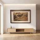 1676 | 겸재 정선 작품ㅣ 나무 원목 입체액자로 완성[압구정 삼성 표구 화랑]