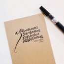 붓펜 캘리그라피 이미지