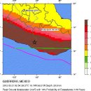 멕시코 남부 지역 강진발생이후 현재까지 12차례이상 여진발생 이미지