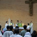 26-06-28 사회사목일환으로 오신 서울대교구신부님, 신학교4학년 학사님들과 특송(하느님,나의 주님) 이미지