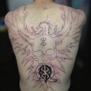 불사조 | 평택 타투 등판 불사조 너무 만족해요