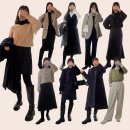 20대 30대 직장인 여성 겨울 출근룩 : 코트, 자켓, 무스탕 코디