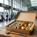 여정꼬마김밥 | 터미널 내부 혼밥 가능한 가성비 수제 꼬마김밥/유부초밥 포장 후기, 만 원의 행복으로 든든하게 떠나는...
