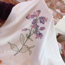 정원 꽃을 수 놓는 프랑스자수 이미지