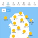 오늘의 날씨 (10월 20일 금요일) 입영 11일차 이미지