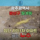라인1차아파트경로당 | 광주 광산구 월계동 첨단 라인 1차 아파트 누수 탐사 기록(2025년 9월)