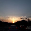 노을빛 풍경 이미지