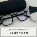 퍼스트룩안경 | 블루라이트차단 패션뿔테안경 무신사 안경 룩옵티컬 루키 블랙