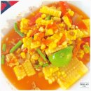 넹무옵옹 항아리구이 모닝글로리, 옥수수솜땀, 크리스피 포크 두 번 드세요.