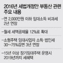 2016년8월15일:연 2,000만원 이하 임대소득 비과세 2년 연장 ··· 소형 임대상품 이미지