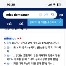 Miss demeanor 혹시 무슨 뜻이얗 이미지
