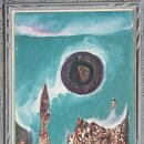 "勉" Sign 추암 촛대바위 일출 H32 W23 oil on paperboard 이미지