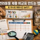 (생애단계과정) 너를 위해 준비하개냥 : 반려동물 간식 만들기 | 반려동물 제품 비교표 만드는 법: 표 하나로 체류시간 늘리기