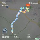 계룡산임도1(거제공고 위) | 끝이 보이는 블랙야크 100산 플러스 거제도 계룡산[566m]~ 창원시 장복산[582m] "1일차" 연계 산행 ~~