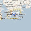홍콩,마카오,심천 지도 이미지