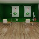 순천 OO초등학교 강당 골프 3D 이미지
