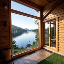 이른아침호숫가 이미지