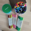 플러스펜 수채화 | 드로잉용 펜 추천! 모나미 라이브칼라 60색 세트 플러스펜 3000 피그먼트 후기