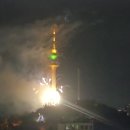 대구 83타워 야경과 불꽃놀이 이미지