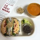 (주)파프리카랩 | 잠실롯데 맛집 르베지왕 잠실 롯데백화점 지하1층 그레놀라치킨샌드위치 토마토스프 후기