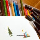 아기자기 수채캘리그라피 이미지