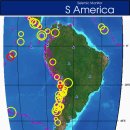 칠레 6.4 -일본 혼슈 5.9 지진 이미지