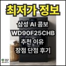 90스팀워시 | WD90F25CHB 삼성AI콤보 추천 이유 장점 단점 후기