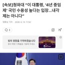 [속보]청와대 “이 대통령, ‘4년 중임제’ 국민 수용성 높다는 입장…내각제는 아니다” 이미지
