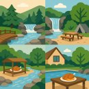 금오산도립공원 폭포 화장실 이미지