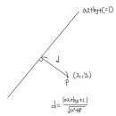 수학 [점과 직선 사이의 거리] 공식 이미지