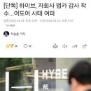 하이브 산하 레이블 회사 재정팀 강제야근각 이미지